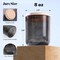 12PCS 8oz Smoke Gray Glass Candle Jars with Lids - Perfect for Candle Making, Storage & Gifts